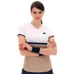 Lotto Bekleidung Lotto Tech V T-Shirt Damen-Beige