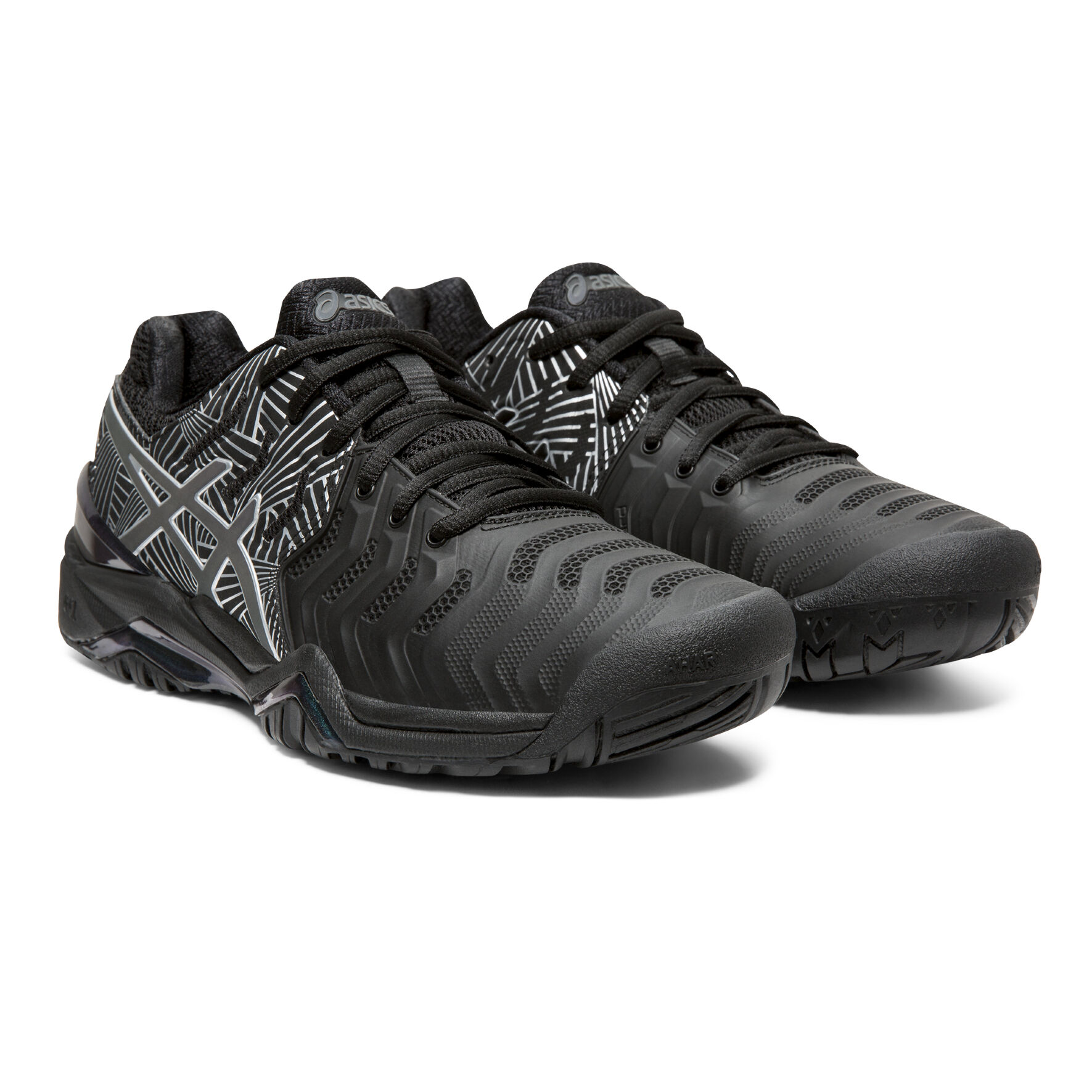 ASICS Gel Resolution 7 Allcourtschuh Damen Schwarz WeiB online kaufen Tennis Point AT