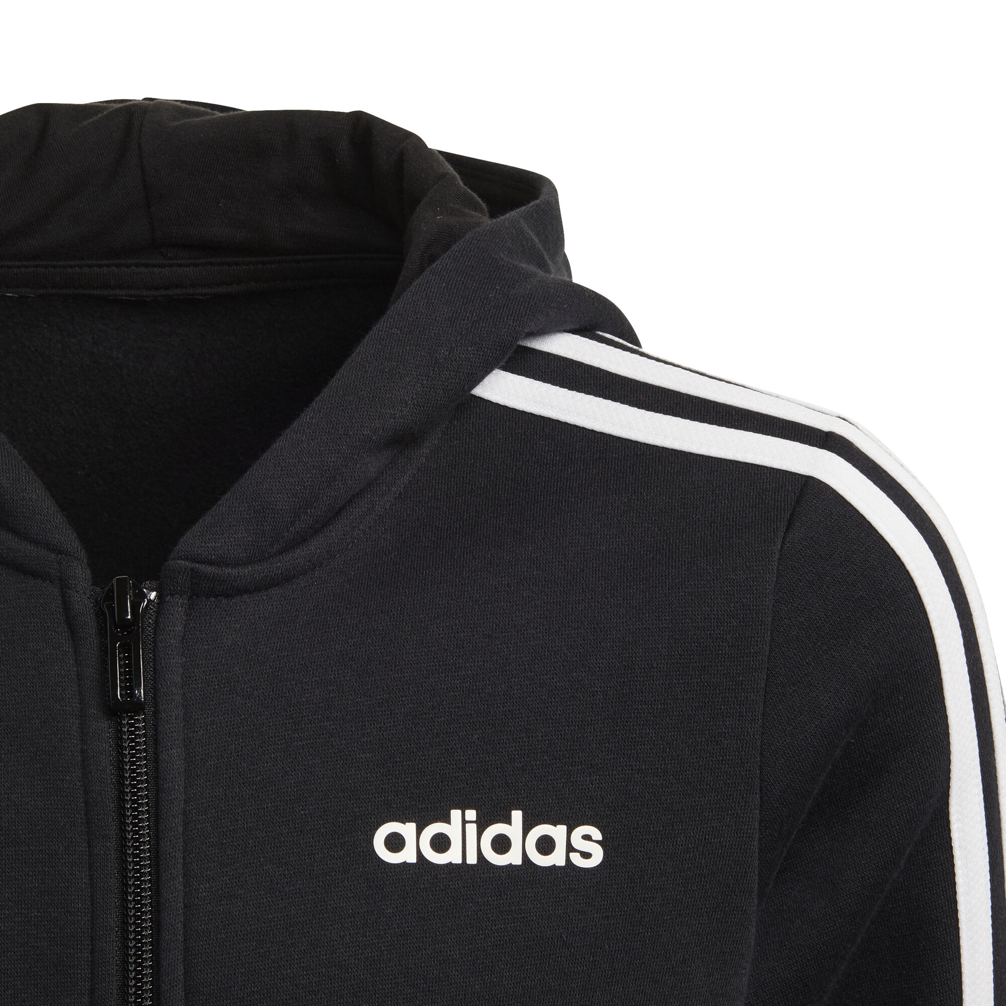 adidas Essentials 3 Stripes Sweatjacke Mädchen Schwarz adidas Essentials 3 Stripes Full Zip Sweatjacke Mädchen