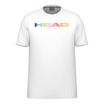 HEAD Bekleidung HEAD Rainbow T-Shirt Herren-Wei&szlig;
