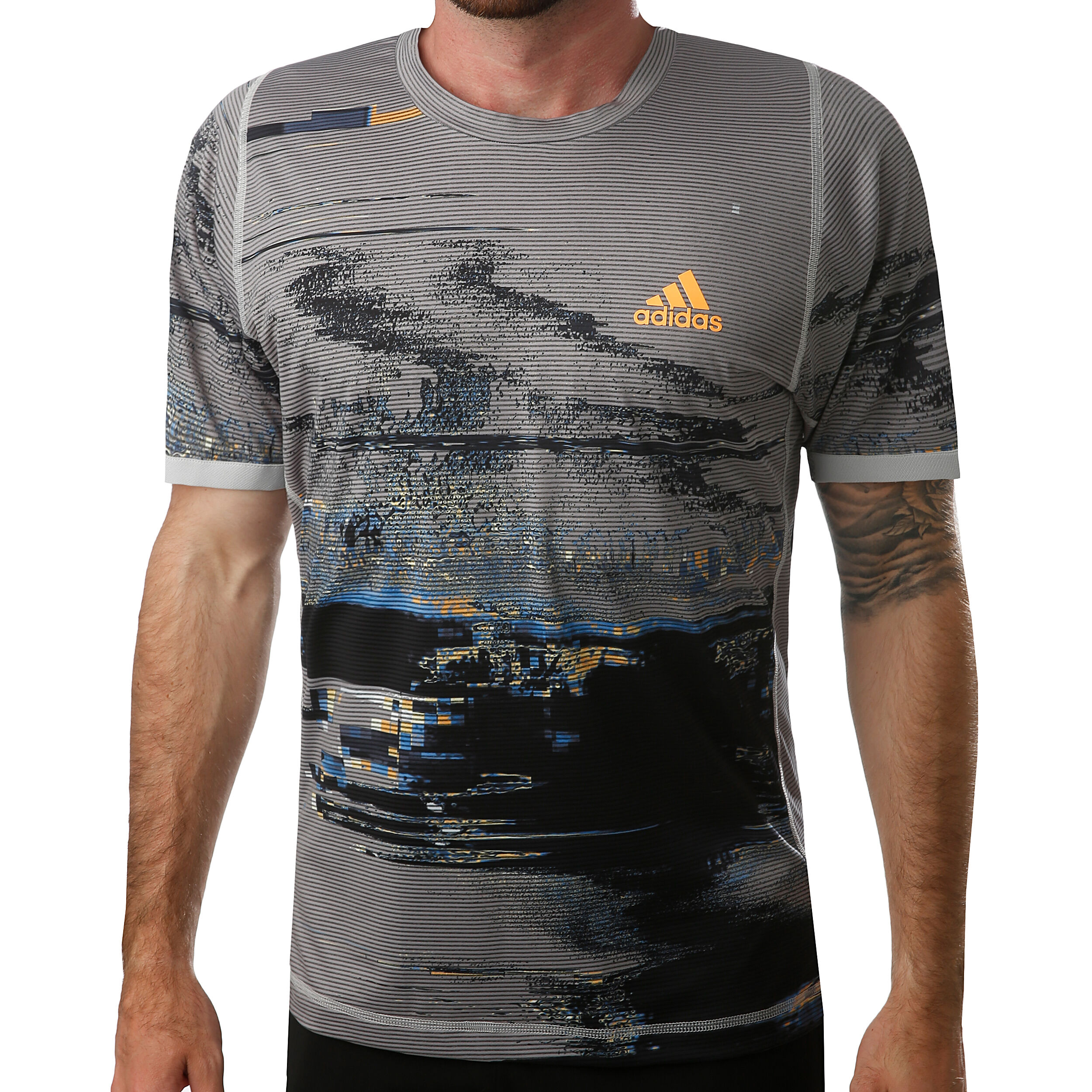 adidas New York Printed T Shirt Herren Grau, Schwarz Herren T Shirt adidas Barricade Tee | Sportega.at