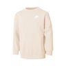 Club Fleece Oversized Crew Sweatshirt Mädchen-Beige,Weiß