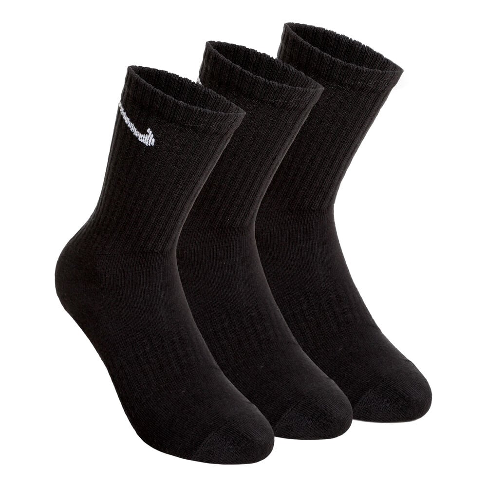 Everyday Cushion Crew Tennissocken 3er Pack - Schwarz