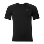 Odlo Laufshirt Odlo Performance Warm Eco BI Top Crew Neck T-Shirt Herren-Schwarz