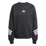Future Icon 3Stripes Sweatshirt Damen-Schwarz,Weiß