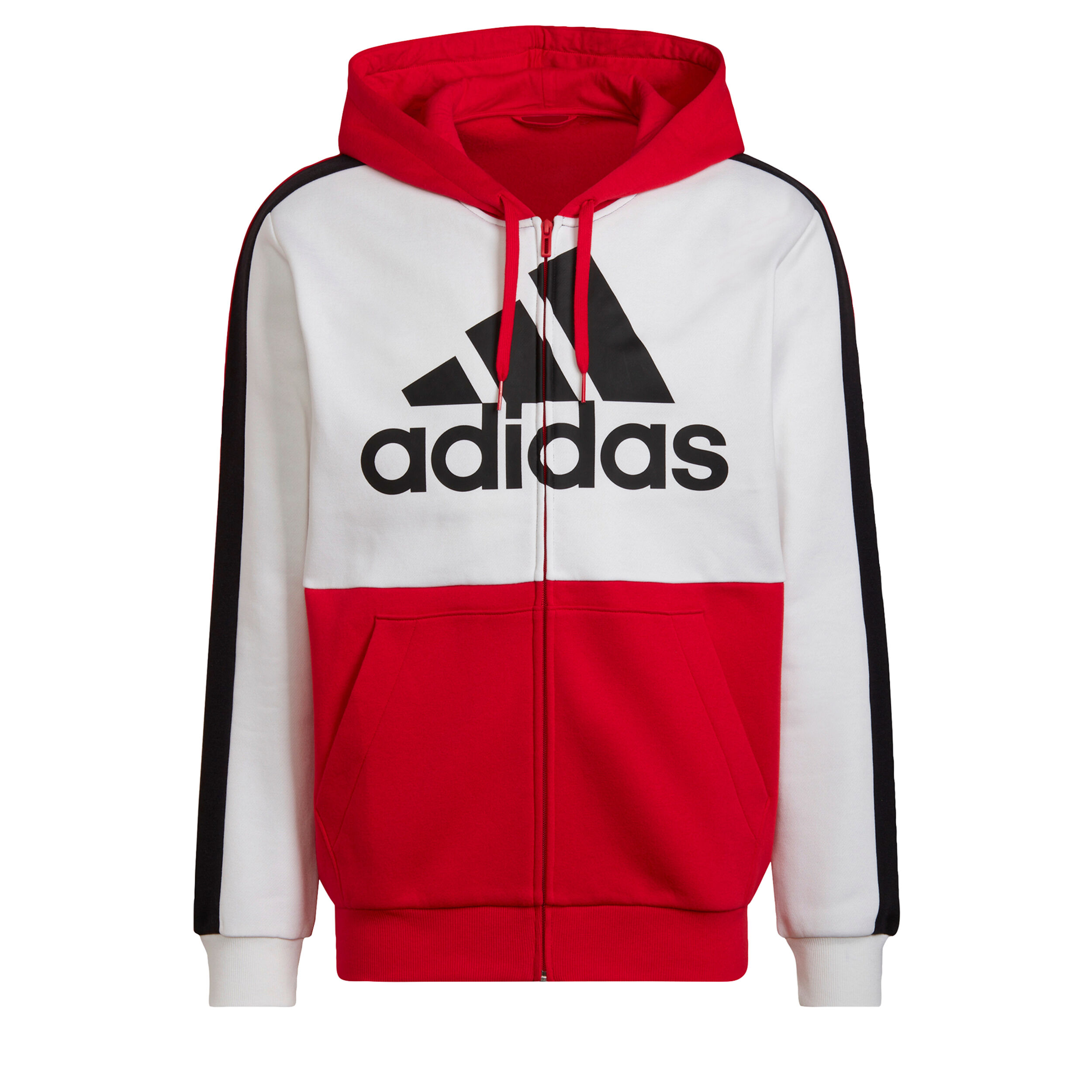 adidas Color Block Full Zip Sweatjacke Herren WeiB Rot online kaufen Tennis Point AT