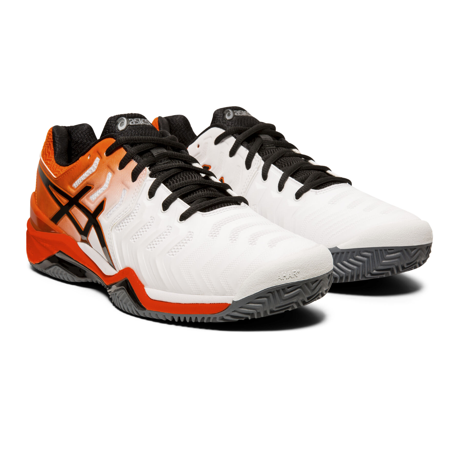 ASICS Gel Resolution 7 Clay Sandplatzschuh Herren Wei Orange