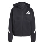 adidas Bekleidung adidas Trainingsjacke Damen-Schwarz,Wei&szlig;
