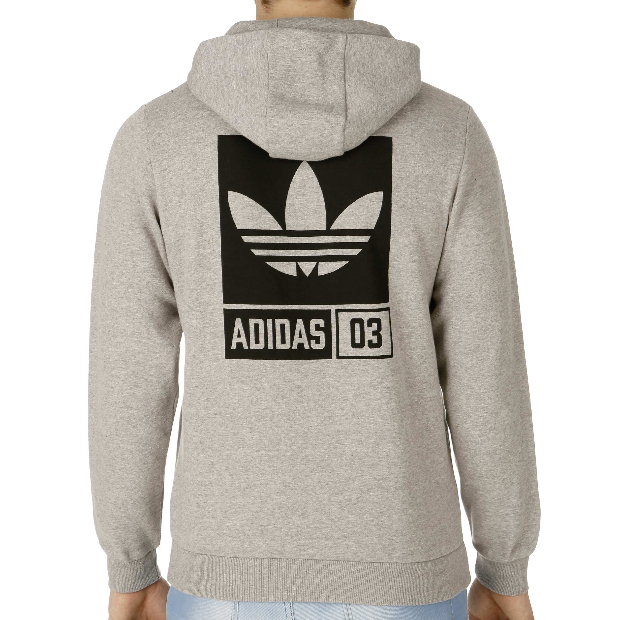 adidas Originals Street Graphic FZ Sweatjacke Herren Hellgrau Schwarz online kaufen Tennis Point AT
