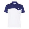 Court Polo Herren-Weiß,Dunkelblau