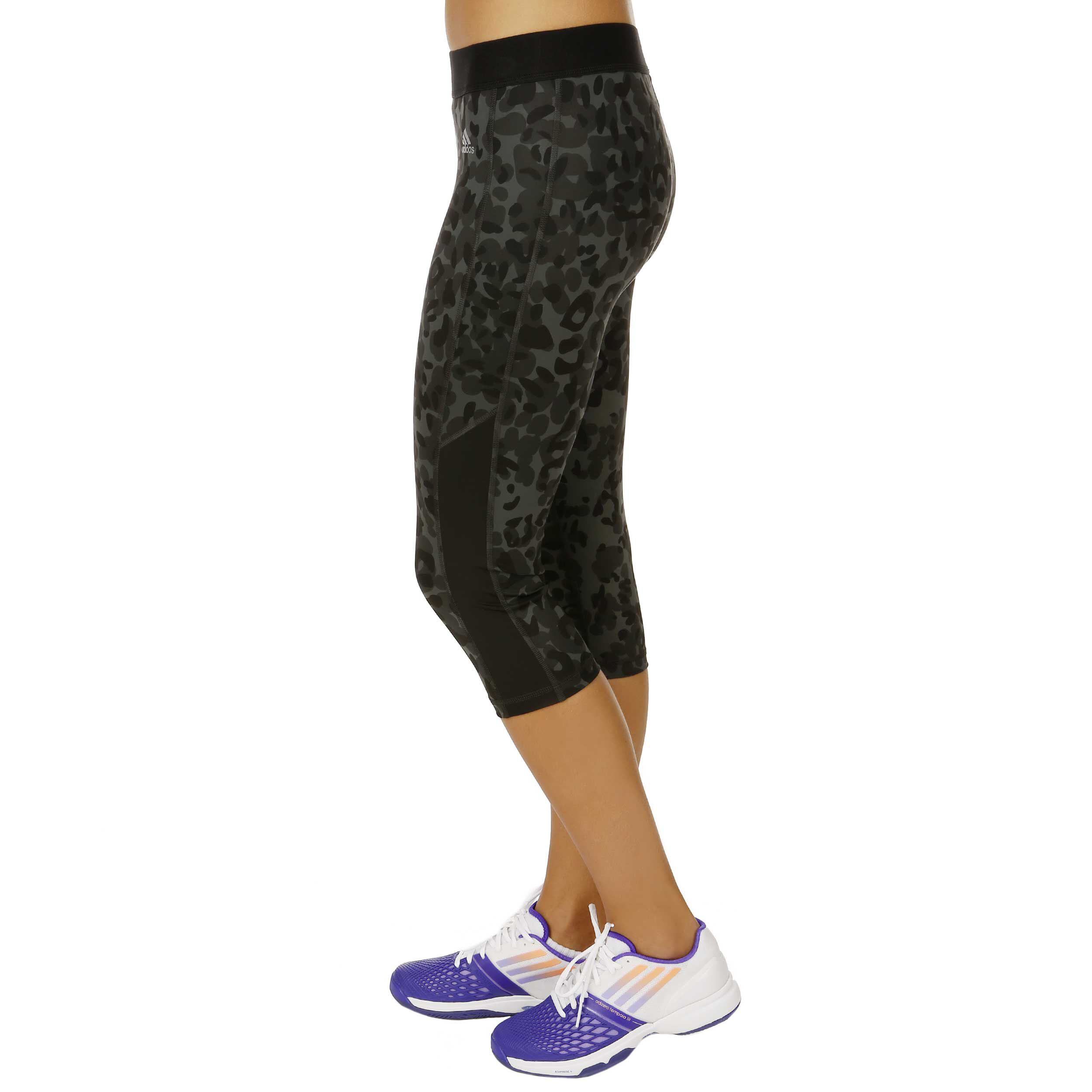adidas Techfit Capri Animal Print Capri Hose Damen Schwarz adidas Techfit Capri Animal Print Capri Hose Damen Schwarz