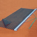 Tegra Platzbedarf Tegra Schleppnetz 2,0 X 0,75m Mit Alu-Profil,Doppellagig,Schweres Gewebe-Silber