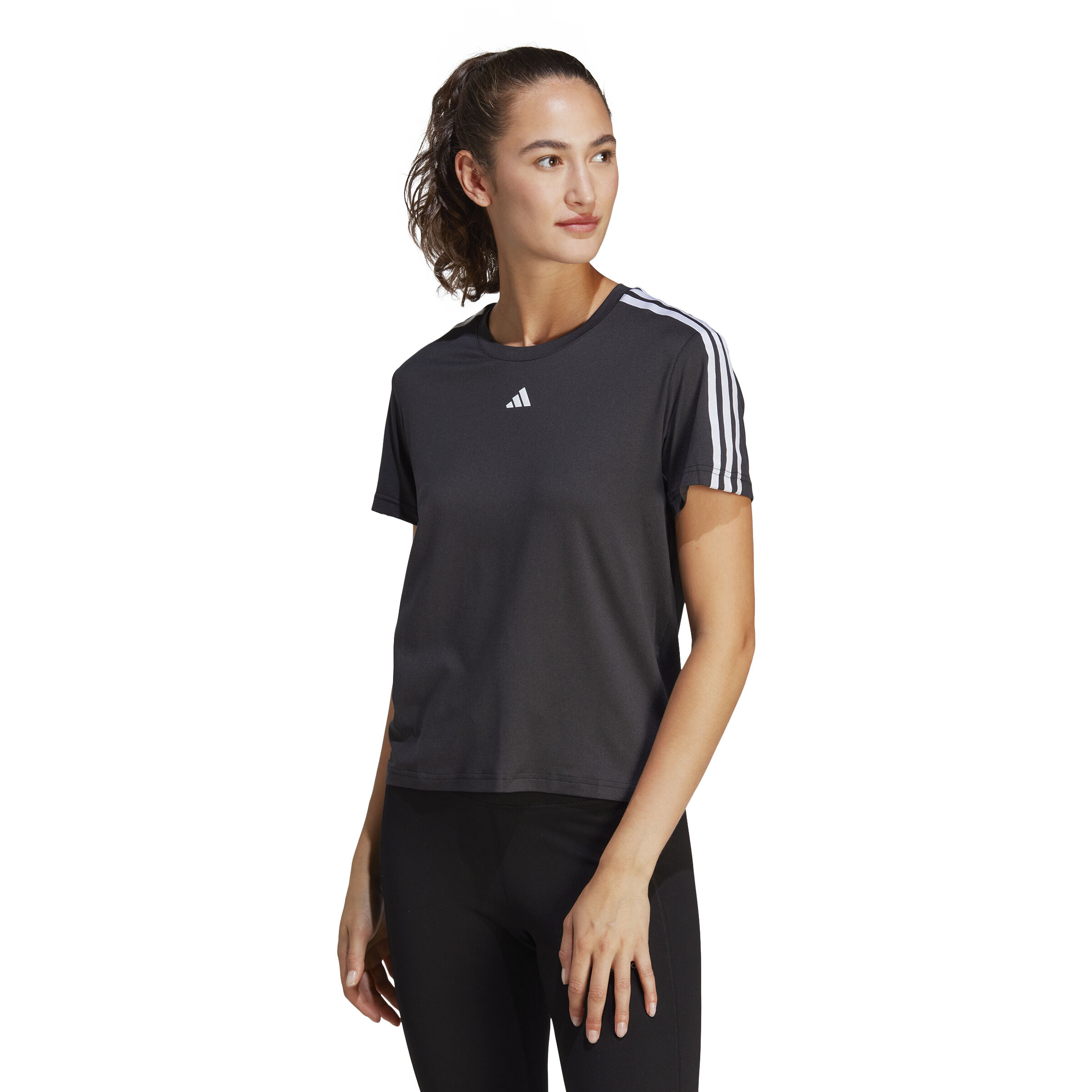 Adidas t shirt damen schwarz weiß clearance