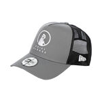Quiet Please Bekleidung Quiet Please New Era Trucker Cap Unisex-dunkelgrau, wei&szlig;