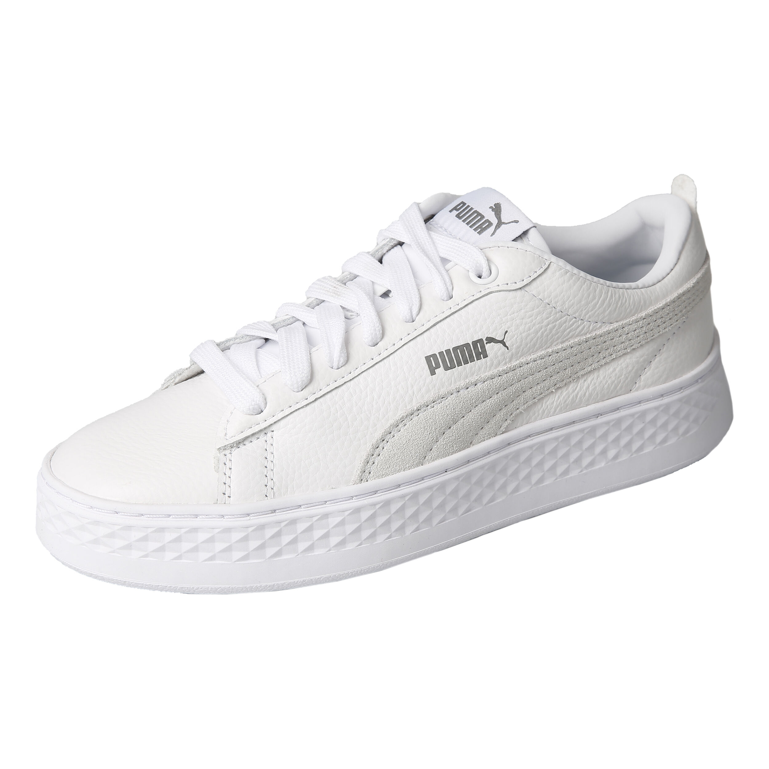 Puma smash shop platform weiß