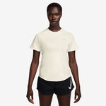 Nike Bekleidung Nike Swift Laufshirt Damen-Creme
