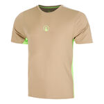 Quiet Please Bekleidung Quiet Please Wild Receiver Verti T-Shirt Herren-Beige,Mehrfarbig
