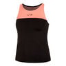 Lux Ribbon Tank-Top Damen - schwarz, 