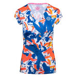 BIDI BADU Bekleidung BIDI BADU Bella 2.0 Tech V-Neck T-Shirt Damen-Dunkelblau,Mehrfarbig