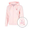 Endlessly Flower Zip Sweatjacke Damen-Rosa,Mehrfarbig