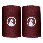 Quiet Please Tennisbekleidung Quiet Please Long Schweißband 2er Pack-Weinrot