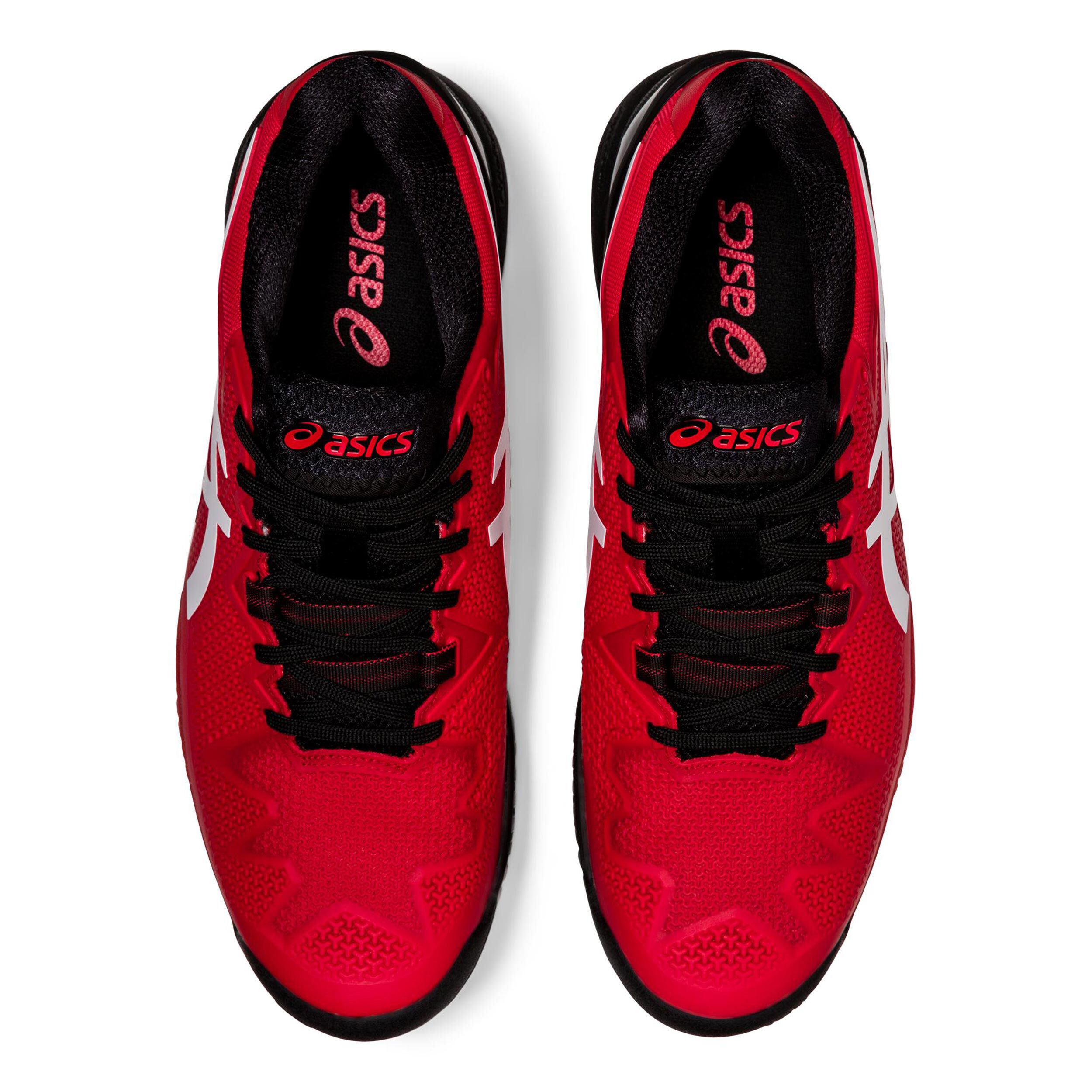 Asics gel resolution 7 clay 2019 rot/schwarz tennisschuhe herren shop
