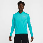Nike Bekleidung Nike Pacer Half-Zip Longsleeve Laufshirt Herren-türkis