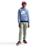 Nike Bekleidung Nike Club Fleece Hoody Kinder-blaugrau,weiß