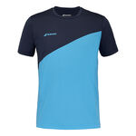 Babolat Bekleidung Babolat Drive Crew Neck T-Shirt Herren-Blau,Dunkelblau