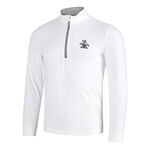 Original Penguin Bekleidung Original Penguin 1/4 Zip Technical Trainingsjacke Herren-Weiß