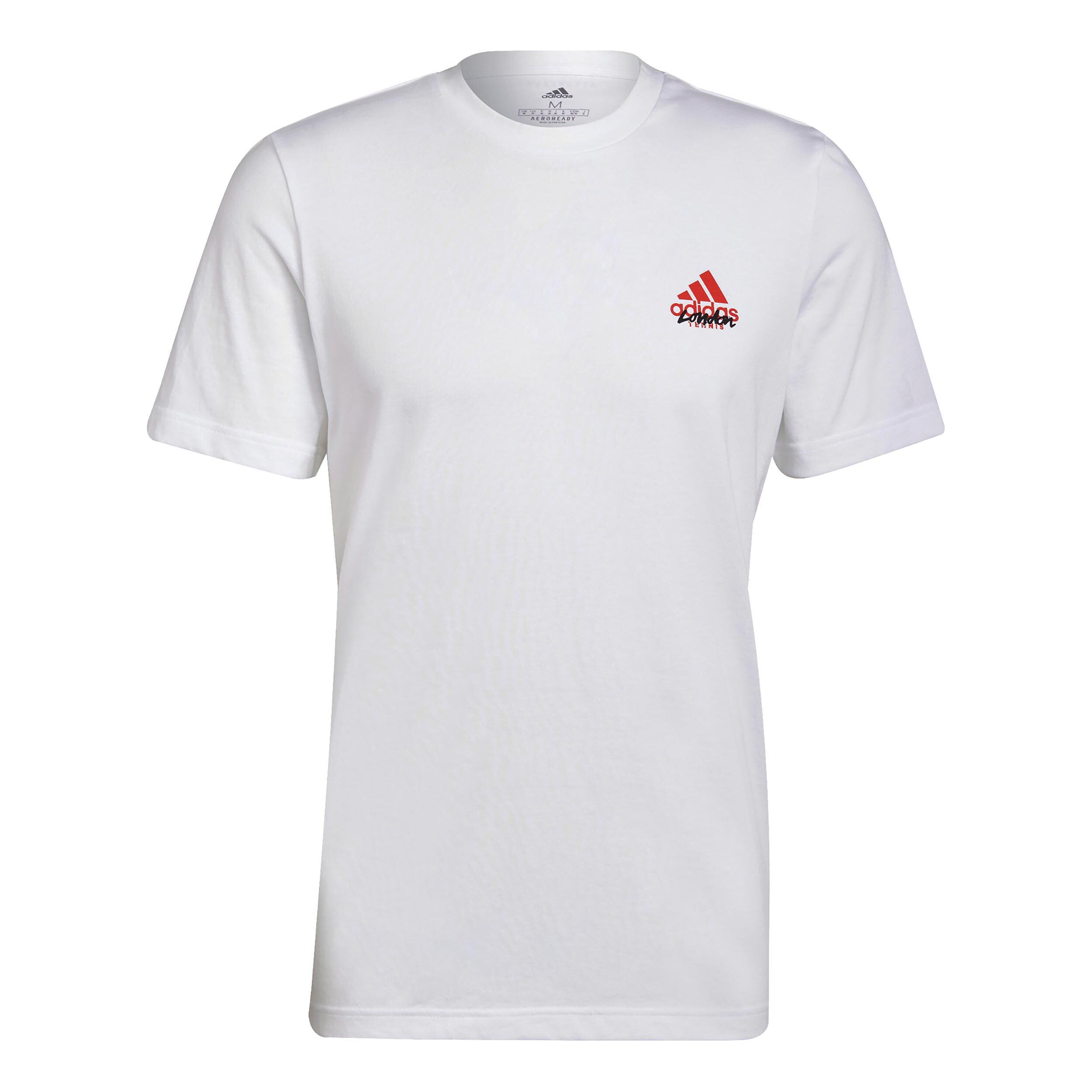 adidas London T Shirt Herren WeiB Rot online kaufen Tennis Point AT