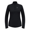 Zeroweight Warm Mid Layer 1/2 Zip Laufshirt Damen-Schwarz