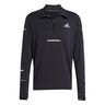 adi365 Warm Half-Zip Laufshirt Herren - schwarz, 