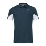 HEAD Bekleidung HEAD Club Tech 22 Polo Herren - petrol, weiß