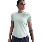 Nike Bekleidung Nike Swift Laufshirt Damen - oliv, silber