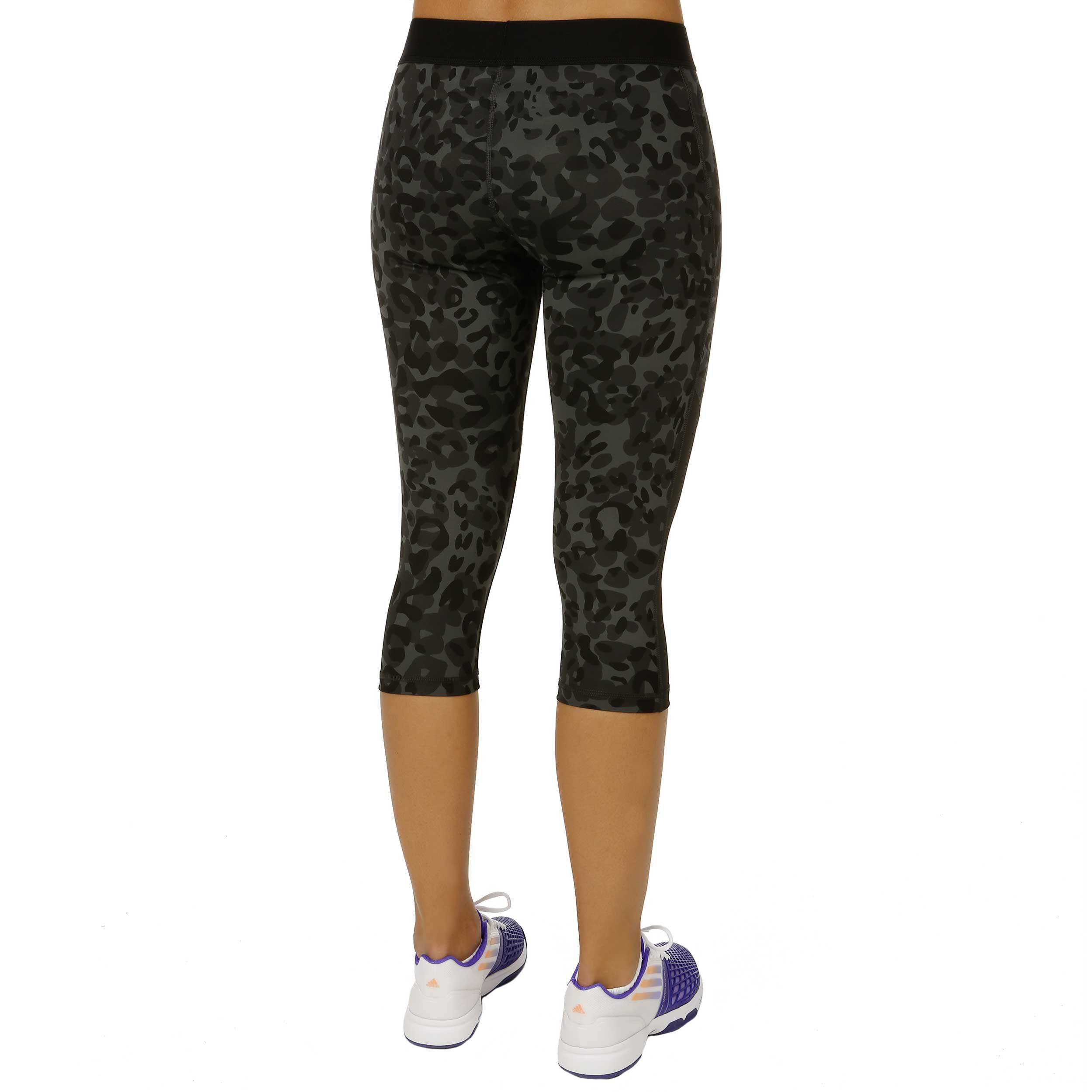 adidas Techfit Capri Animal Print Capri Hose Damen Schwarz adidas Techfit Capri Animal Print Capri Hose Damen Schwarz