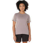 ASICS Bekleidung ASICS Fujitrail Elite Laufshirt Damen-grau, beige