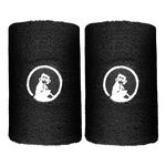 Quiet Please Tennisbekleidung Quiet Please Long Schweißband 2er Pack-Schwarz