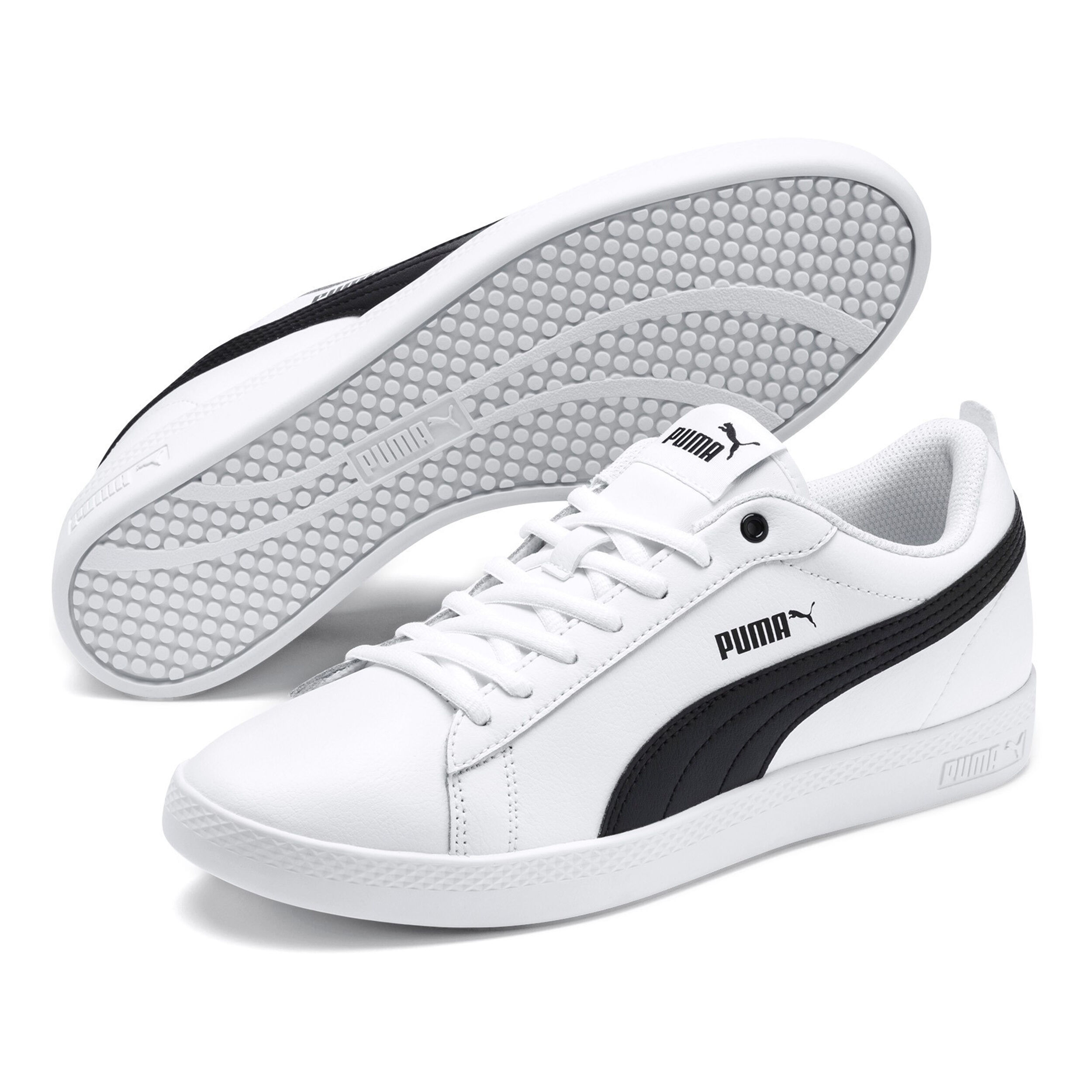 Puma Smash V2 L Sneaker Damen WeiB Schwarz online kaufen Tennis Point AT