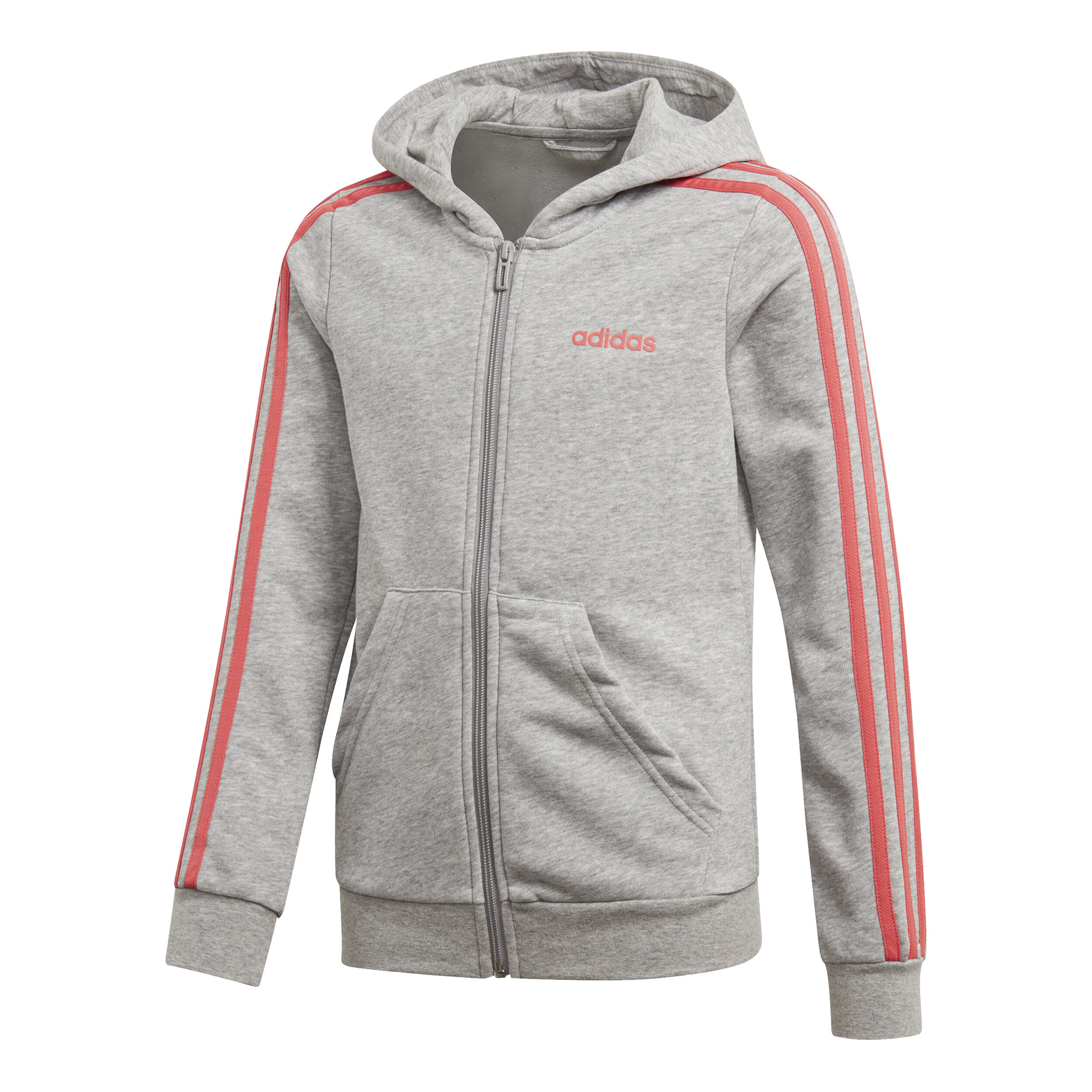 adidas Essentials 3 Stripes Full Zip Sweatjacke Mädchen adidas Essentials 3 Stripes Full Zip Sweatjacke Mädchen