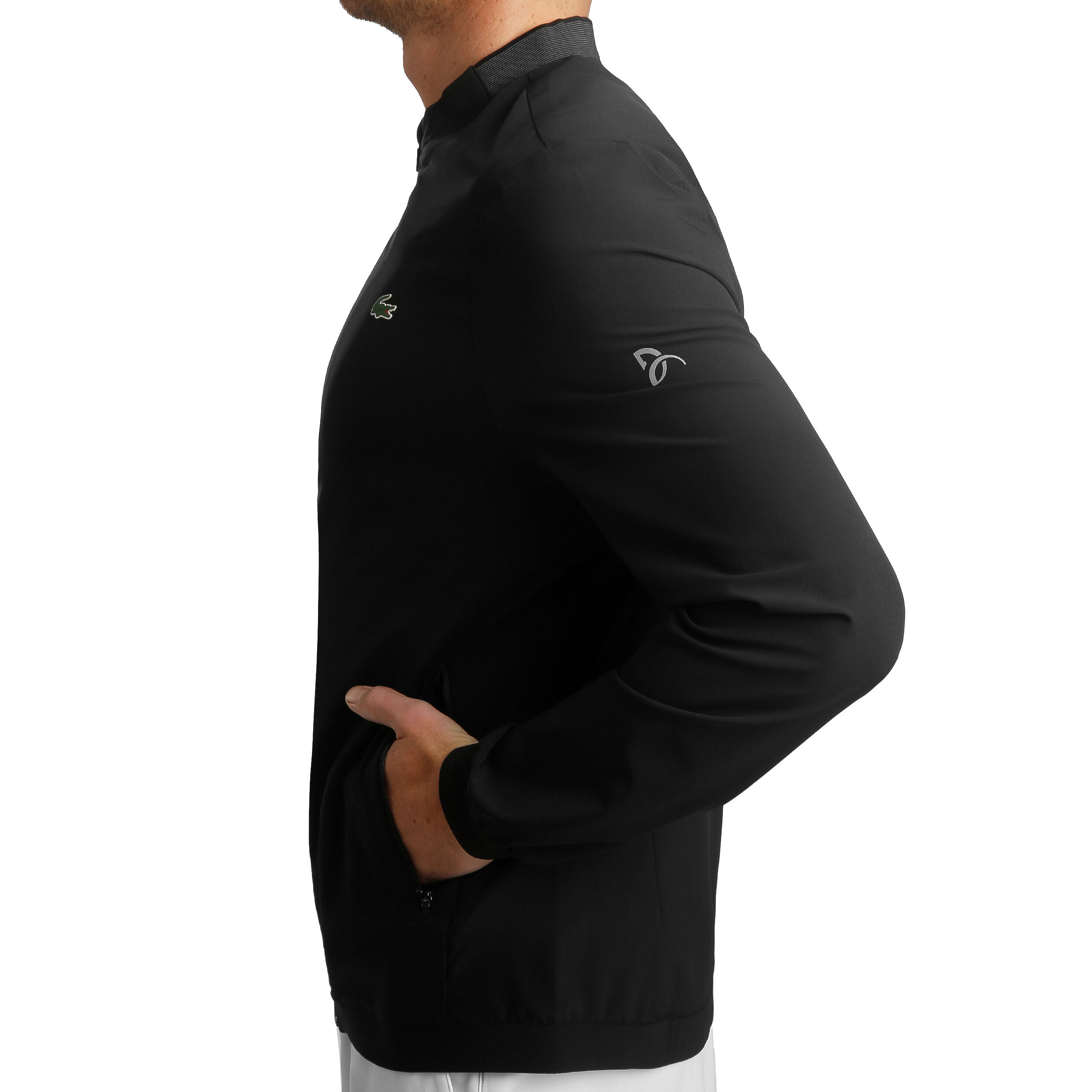 Lacoste Novak Djokovic Trainingsjacke Herren Schwarz Dunkelgrau online kaufen Tennis Point AT