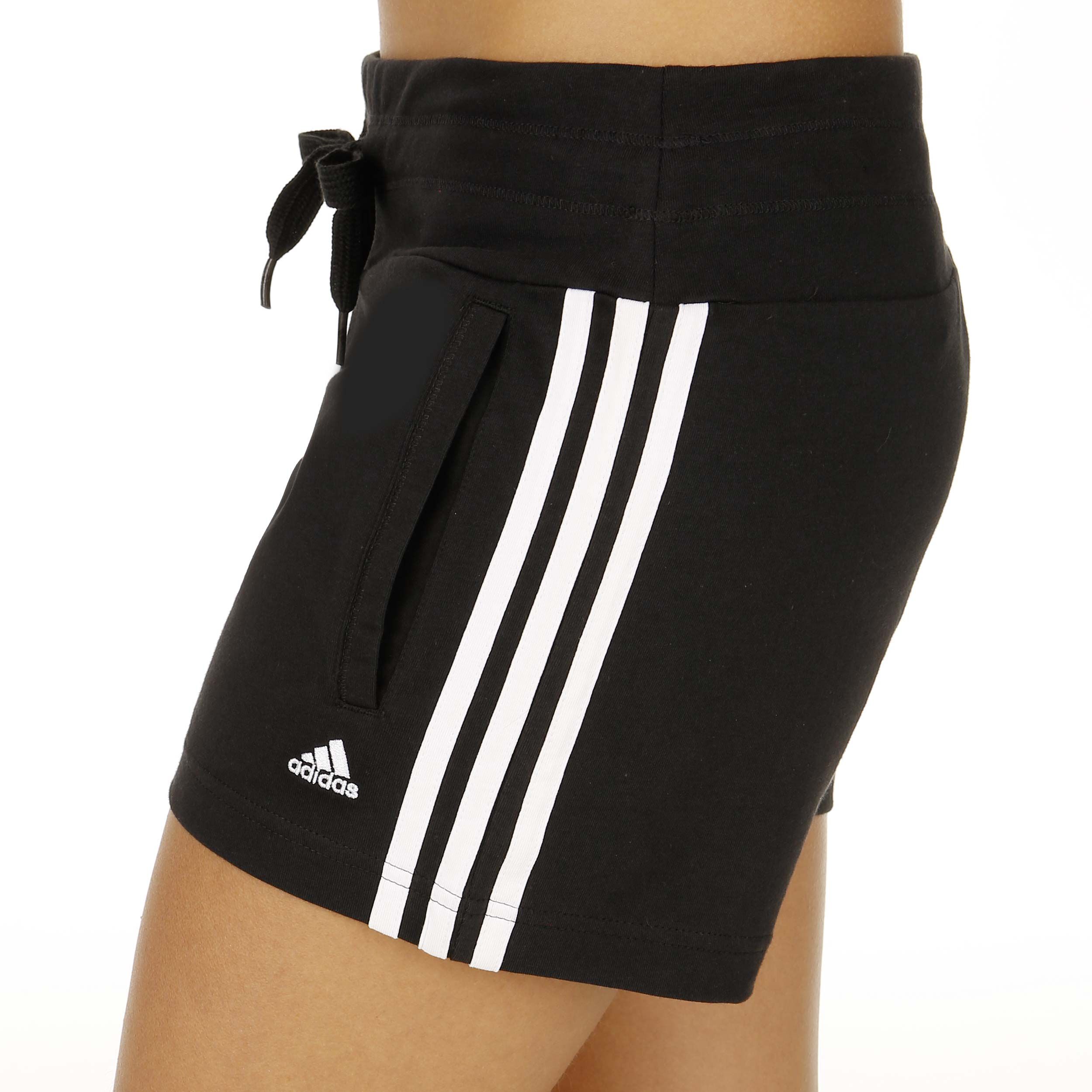 adidas Essentials Essential 3 Stripes Knit Shorts Damen ... adidas Essentials Essential 3 Stripes Knit Shorts Damen ...