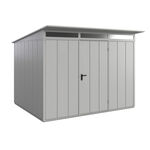 Hörmann Set Berry Gerätehaus Modern-P,Typ3,RAL9006, 1 flg, inkl. Zubehör