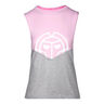 Elinam Lifestyle Tank-Top Damen-Rosa,Hellgrau