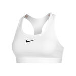 Nike Bekleidung Nike Swoosh Medium Sport-BH Damen-Wei&szlig;