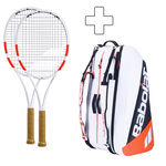 Babolat 2x Pure Strike 97 plus Schlägertasche