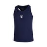 Racerback Tank-Top Mädchen-Dunkelblau,Weiß