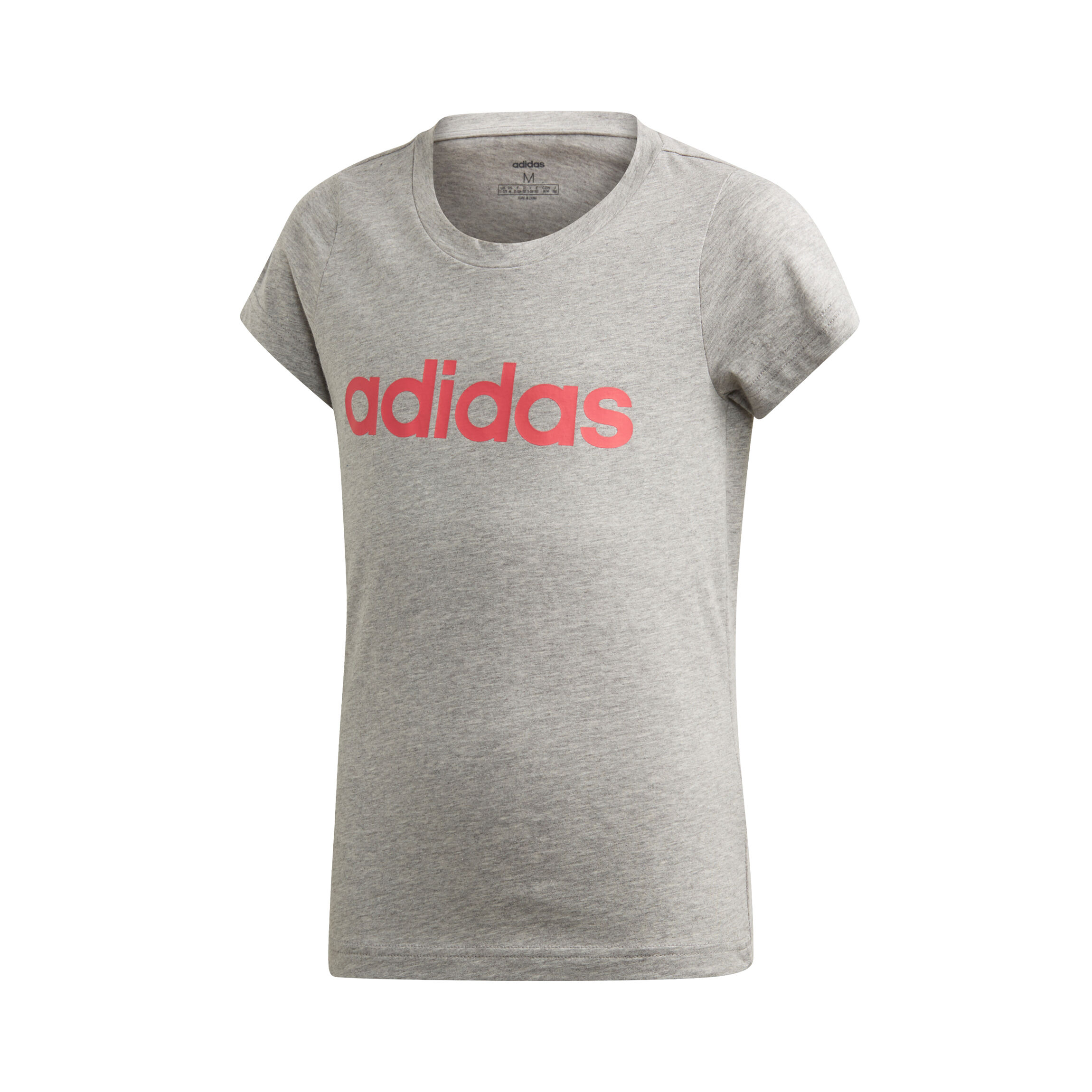 adidas Essentials Linear T Shirt Mädchen Hellgrau, Pink adidas Essentials Linear Sweatshirt Mädchen Hellgrau, Pink
