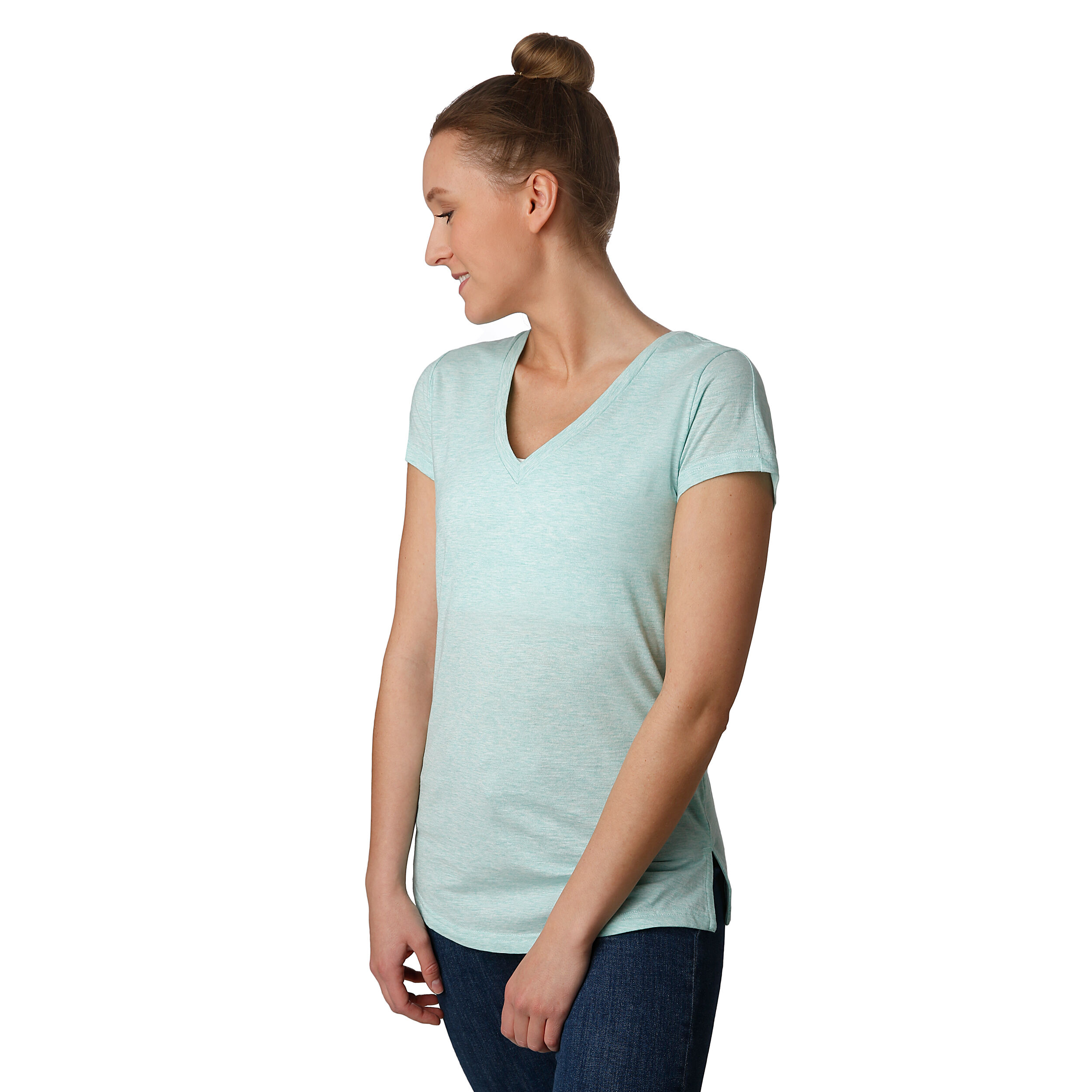 adidas ID Winner V Neck T Shirt Damen Mint, Hellgrün adidas ID Winner V Neck T Shirt Damen Mint, Hellgrün