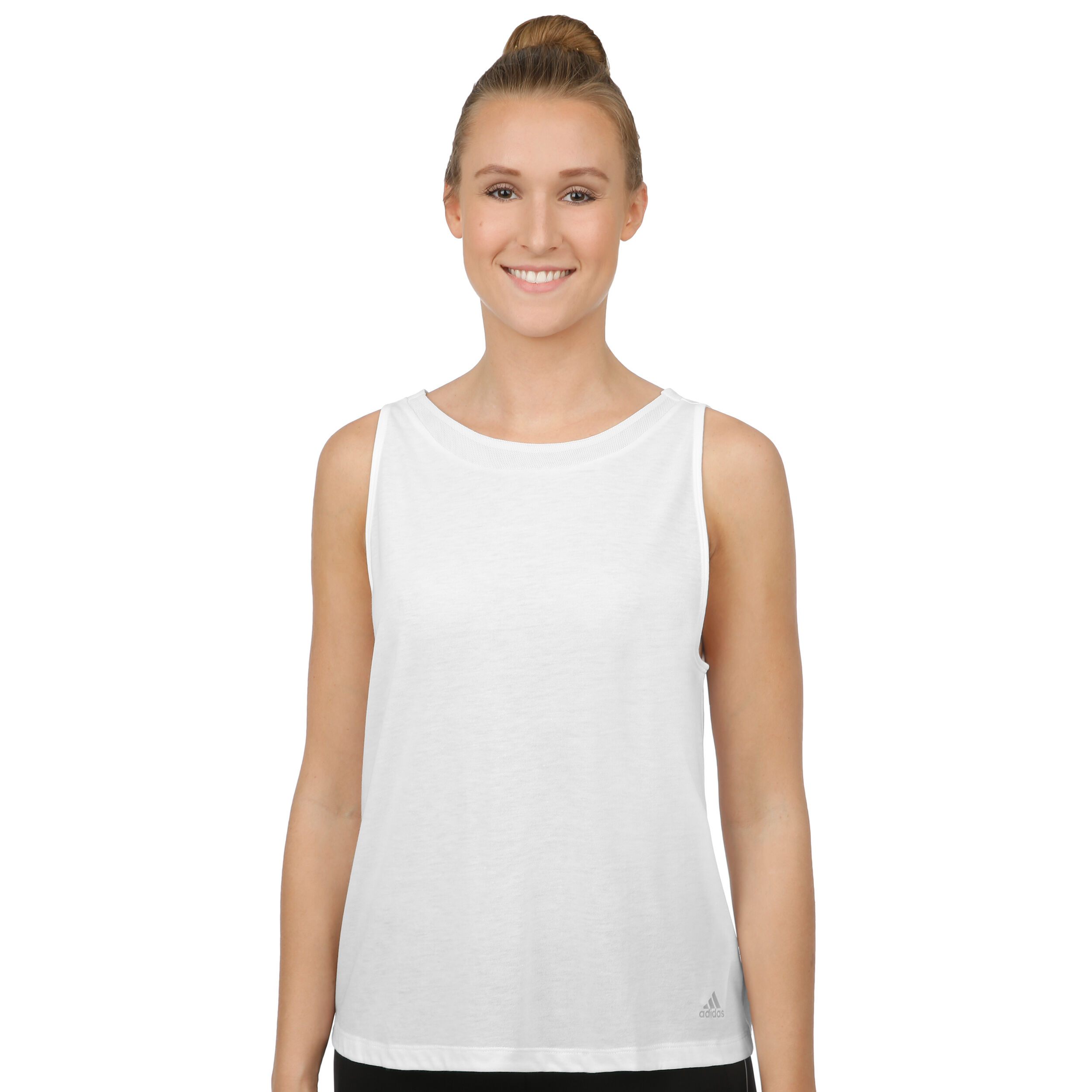 Sport Polos Shirts Adidas Damen Merino Inspired Tank Tank Top Weiss Neu O3 Ee